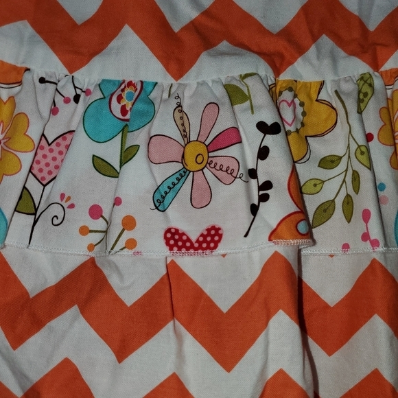 New Chevron Halter Dress with Blooms Size 6 - Picture 7 of 9